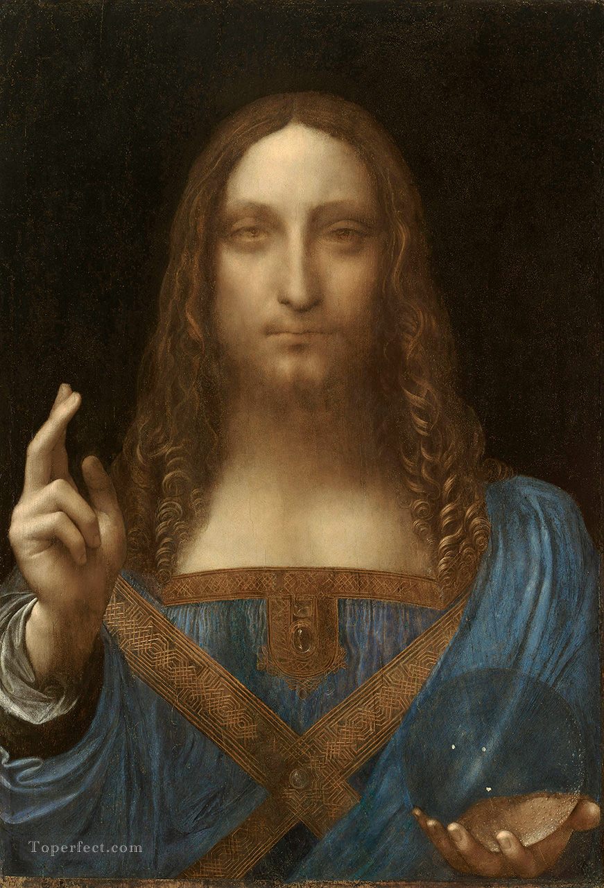 Léonard de Vinci Salvator Mundi 1500 Peintures à l'huile